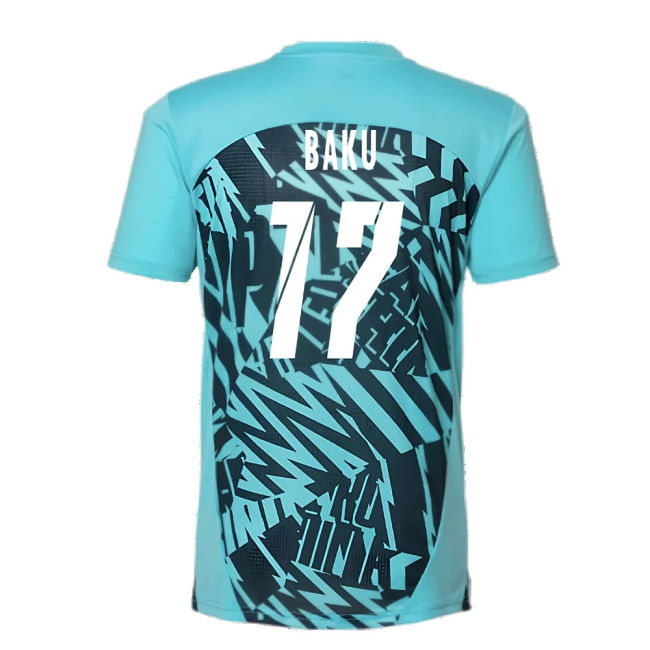 2024-2025 Red Bull Leipzig Pre-Match SS Shirt (Aqua) (Baku 17)