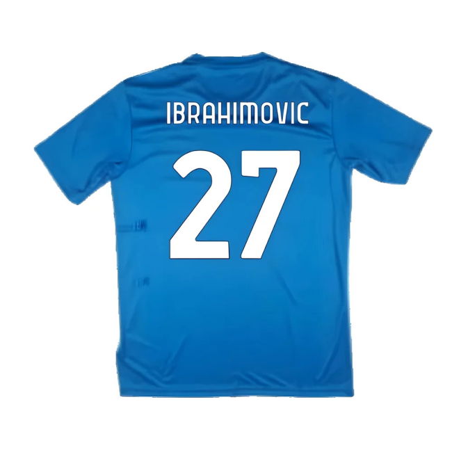 2024-2025 Lazio Graphic Training Shirt (Royal) (Ibrahimovic 27)