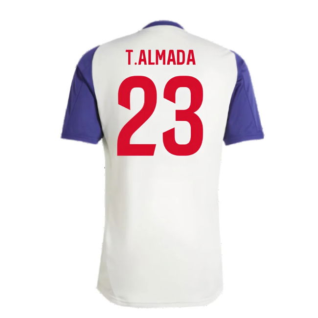 2024-2025 Olympique Lyon Training Jersey (White Tint) (T.Almada 23)