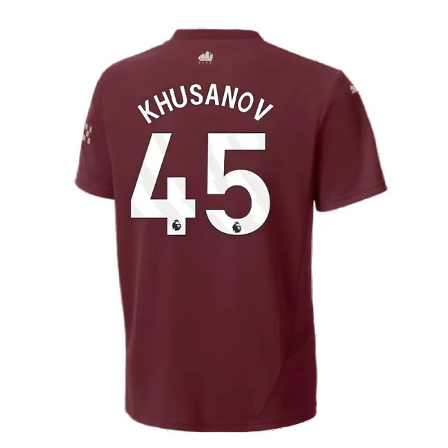 2024-2025 Man City Third Shirt (Kids) (Khusanov 45)