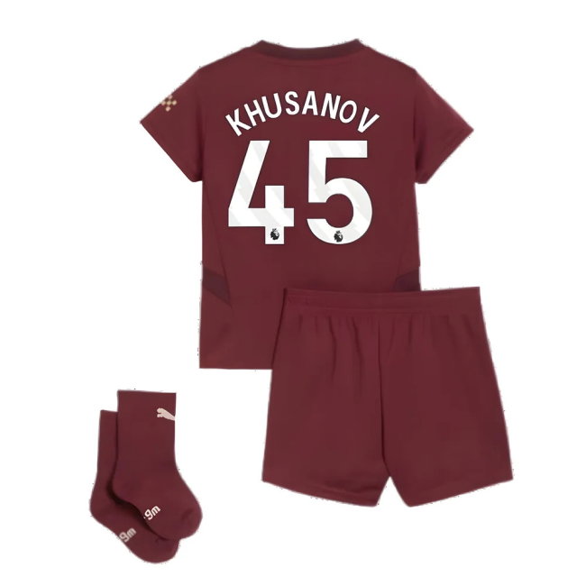 2024-2025 Man City Third Baby Kit (Khusanov 45)