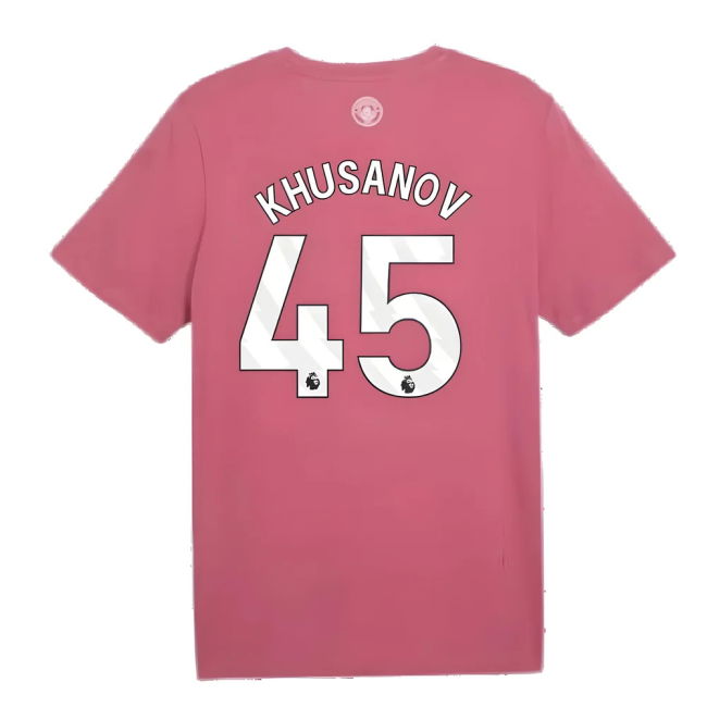 2024-2025 Man City ftblCulture Tee (Dusty Orchid) (Khusanov 45)