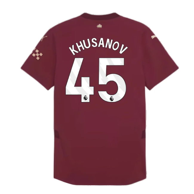 2024-2025 Man City Third Authentic Shirt (Khusanov 45)
