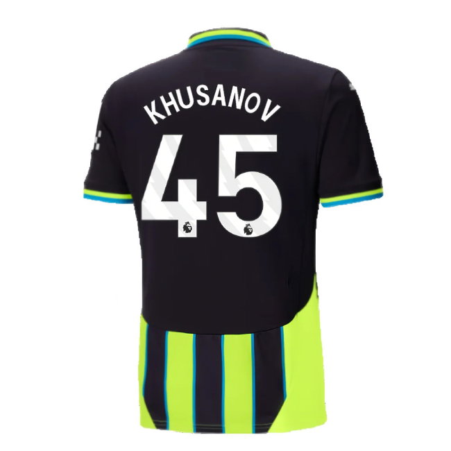 2024-2025 Man City Away Shirt (Khusanov 45)