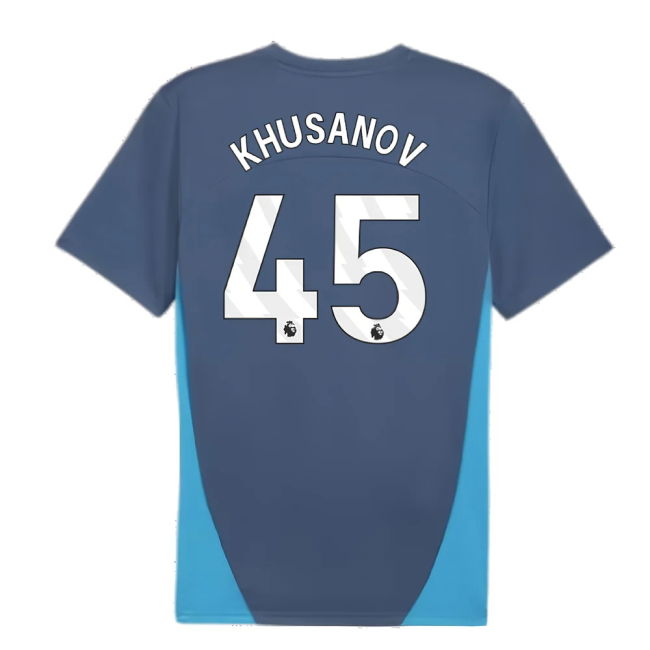 2024-2025 Man City Training Shirt (Inky Blue) (Khusanov 45)