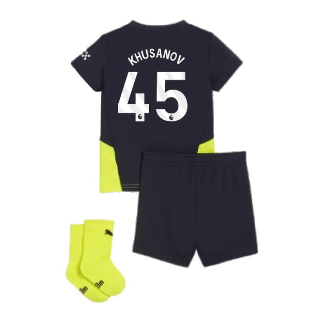2024-2025 Man City Away Baby Kit (Khusanov 45)