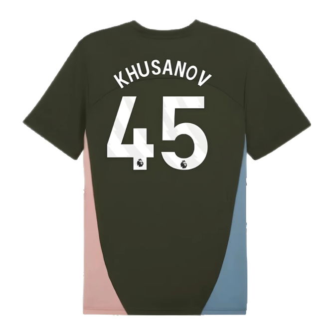 2024-2025 Man City Training Shirt (Myrtle) (Khusanov 45)