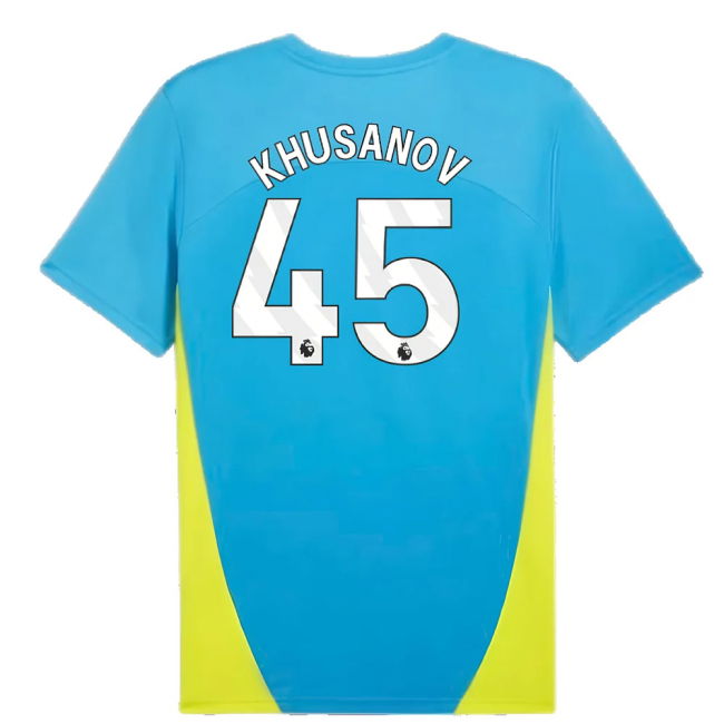 2024-2025 Man City Training Shirt (Magic Blue) (Khusanov 45)