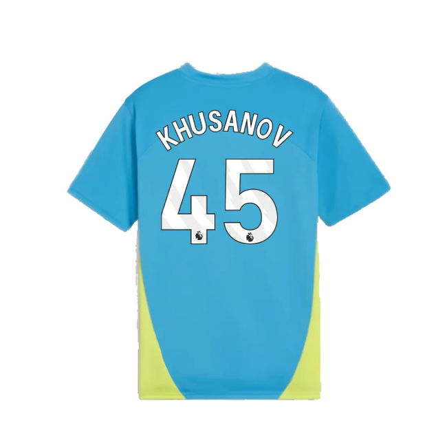 2024-2025 Man City Training Shirt (Magic Blue) - Kids (Khusanov 45)