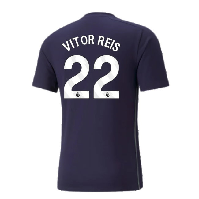 2024-2025 Man City Casuals Tee (Navy) (Vitor Reis 22)