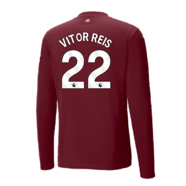2024-2025 Man City Third Long Sleeve Shirt (Vitor Reis 22)