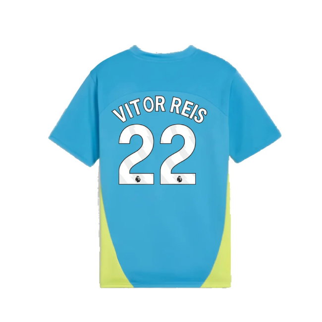 2024-2025 Man City Training Shirt (Magic Blue) - Kids (Vitor Reis 22)
