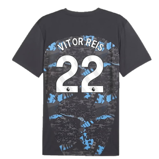 2024-2025 Man City Prematch SS Jersey (Strong Gray) (Vitor Reis 22)