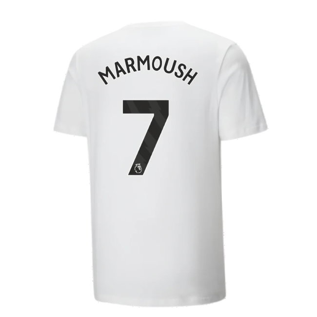 2024-2025 Man City ftblCulture Tee (White) (Marmoush 7)