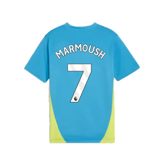 2024-2025 Man City Training Shirt (Magic Blue) - Kids (Marmoush 7)