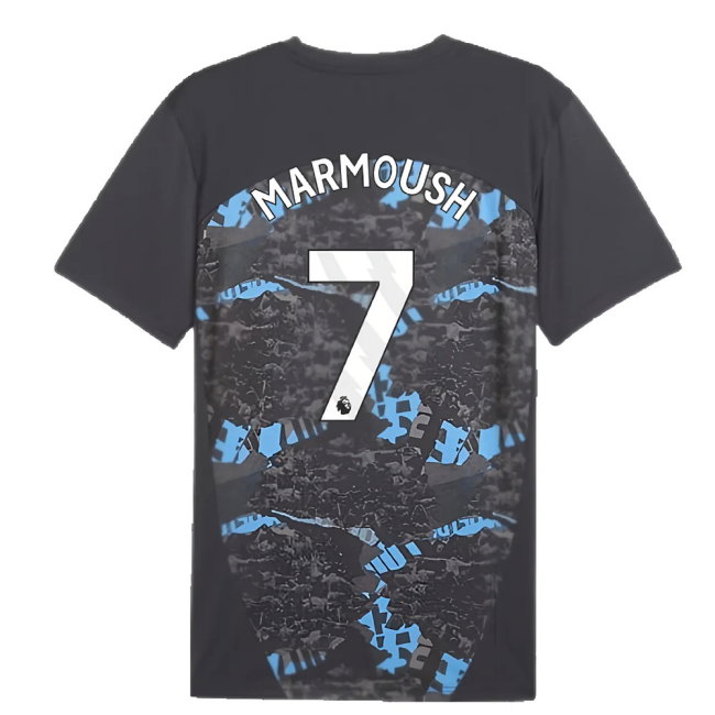 2024-2025 Man City Prematch SS Jersey (Strong Gray) (Marmoush 7)