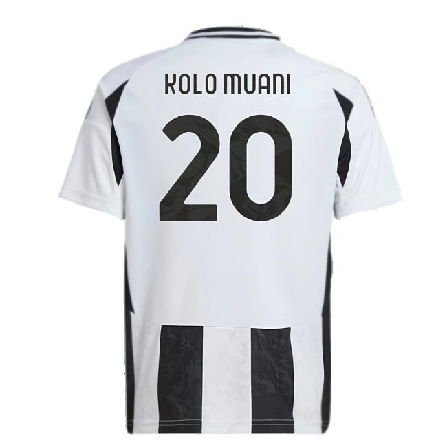 2024-2025 Juventus Home Shirt (Kids) (Kolo Muani 20)