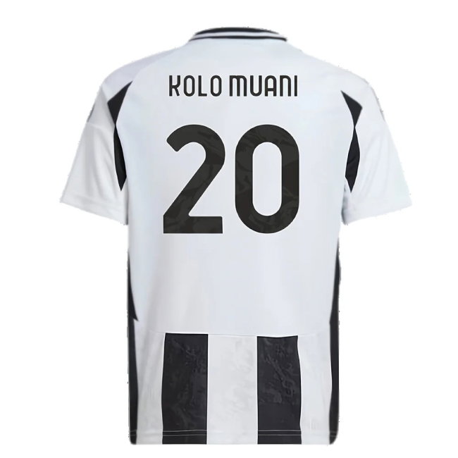 2024-2025 Juventus Home Mini Kit (Kolo Muani 20)