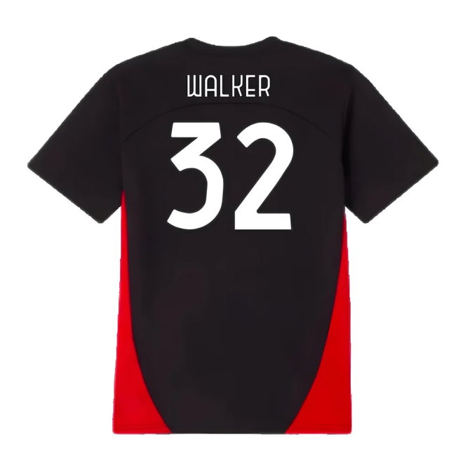2024-2025 AC Milan Training Shirt (Black) - Kids (Walker 32)