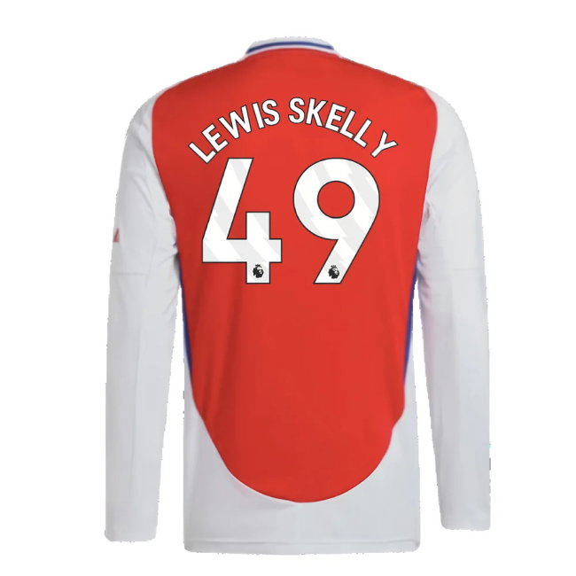 2024-2025 Arsenal Long Sleeve Home Shirt (Lewis Skelly 49)