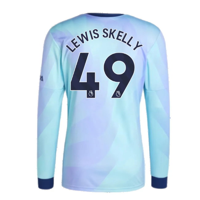 2024-2025 Arsenal Long Sleeve Third Shirt (Lewis Skelly 49)