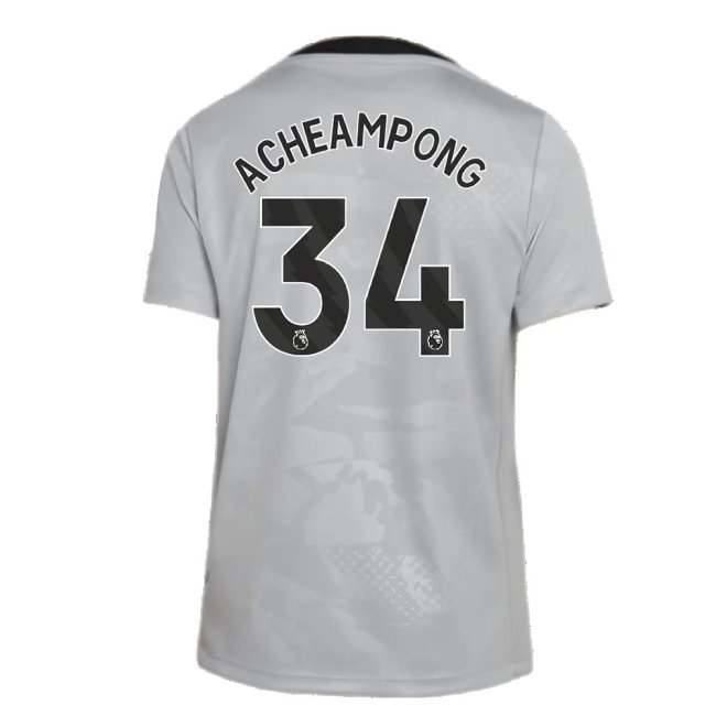 2024-2025 Chelsea Third Academy Pre-Match Shirt (Grey) - Kids (Acheampong 34)
