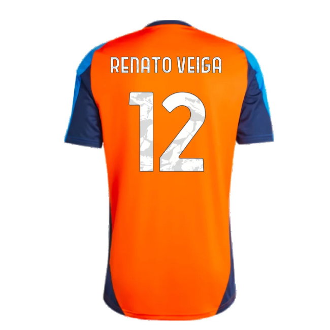 2024-2025 Juventus Training Jersey (Orange) (Renato Veiga 12)