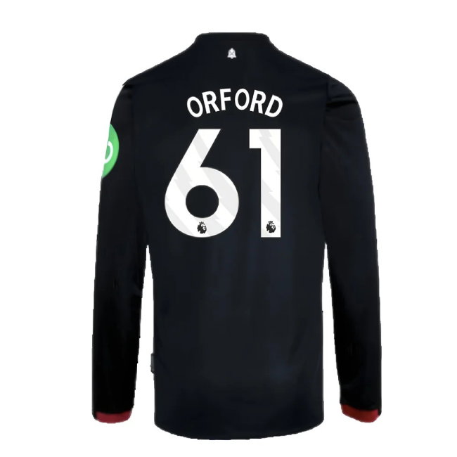 2024-2025 West Ham Long Sleeve Away Shirt (Kids) (Orford 61)