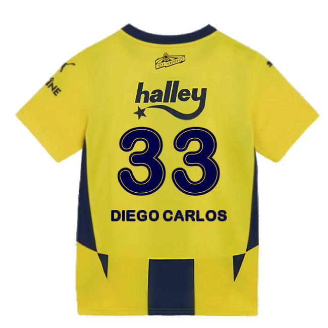 2024-2025 Fenerbahce Home Shirt (Kids) (Diego Carlos 33)