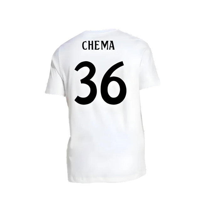 2024-2025 Real Madrid DNA Graphic Tee (White) (Chema 36)