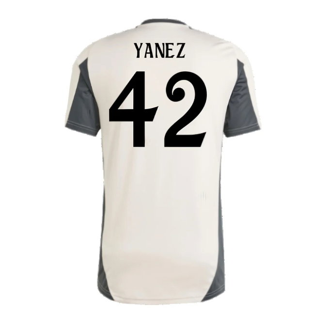 2024-2025 Real Madrid EU Training Jersey (Putty Mauve) (Yanez 42)