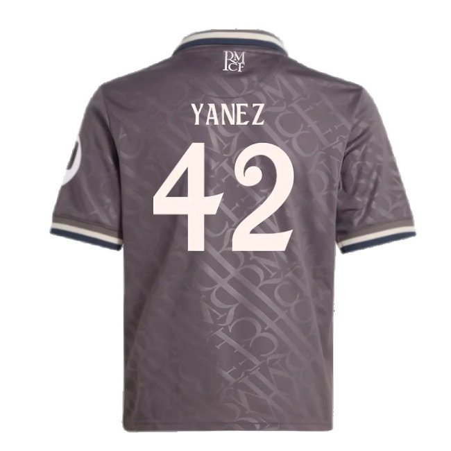 2024-2025 Real Madrid Third Youth Kit (Yanez 42)