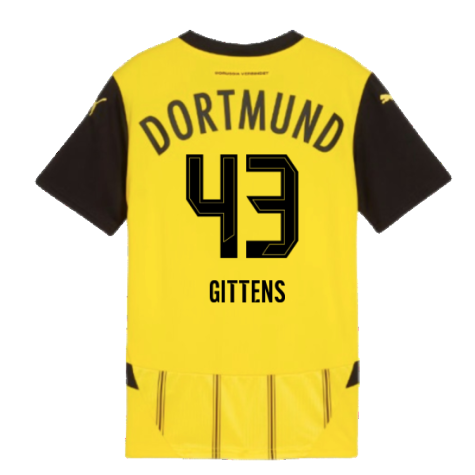 2024-2025 Borussia Dortmund Home Shirt (Kids) (Gittens 43)