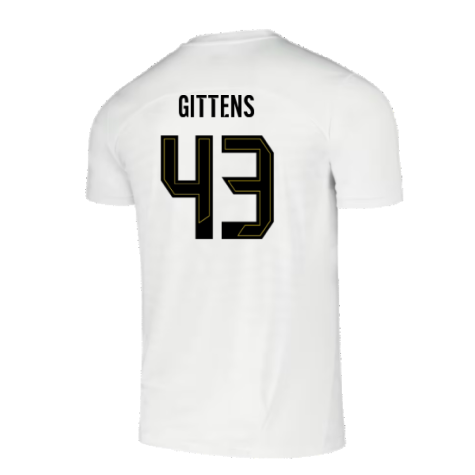2024-2025 Borussia Dortmund Pre-Match Shirt (White) (Gittens 43)