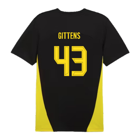 2024-2025 Borussia Dortmund Training Shirt (Black) (Gittens 43)