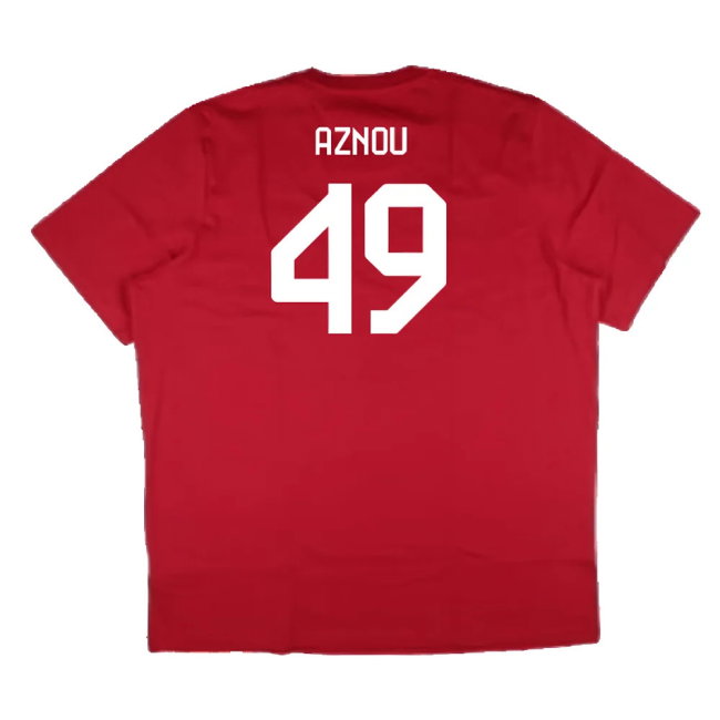 2024-2025 Bayern Munich DNA Graphic Tee (Red) (Aznou 49)