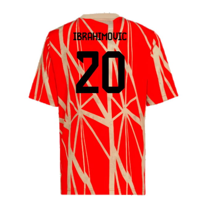 2024-2025 Bayern Munich Pre-Match Shirt (Red) (Ibrahimovic 20)