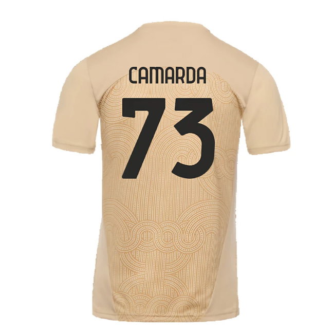 2024-2025 AC Milan Pre-Match Shirt (Putty) (Camarda 73)