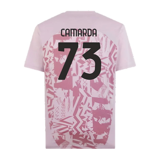2024-2025 AC Milan Pre-Match Shirt (Grape) (Camarda 73)