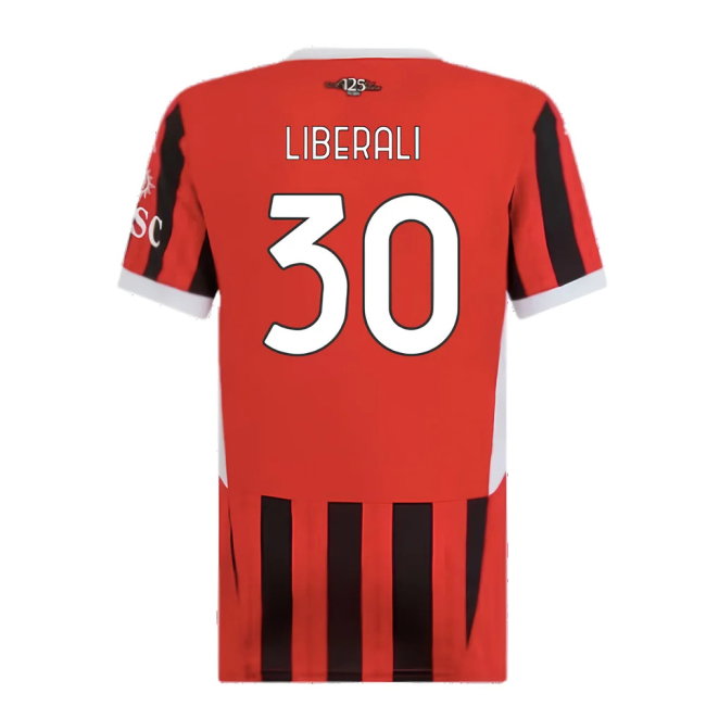 2024-2025 AC Milan Home Shirt (Womens) (Liberali 30)