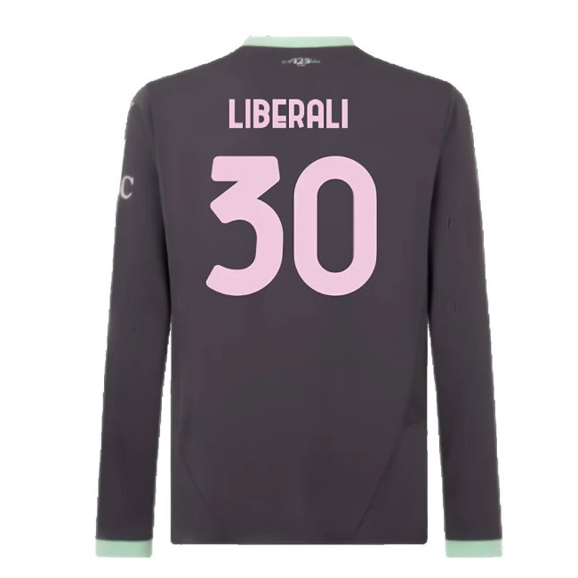 2024-2025 AC Milan Third Long Sleeve Shirt (Liberali 30)