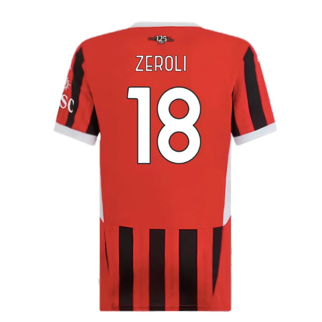 2024-2025 AC Milan Home Shirt (Womens) (Zeroli 18)