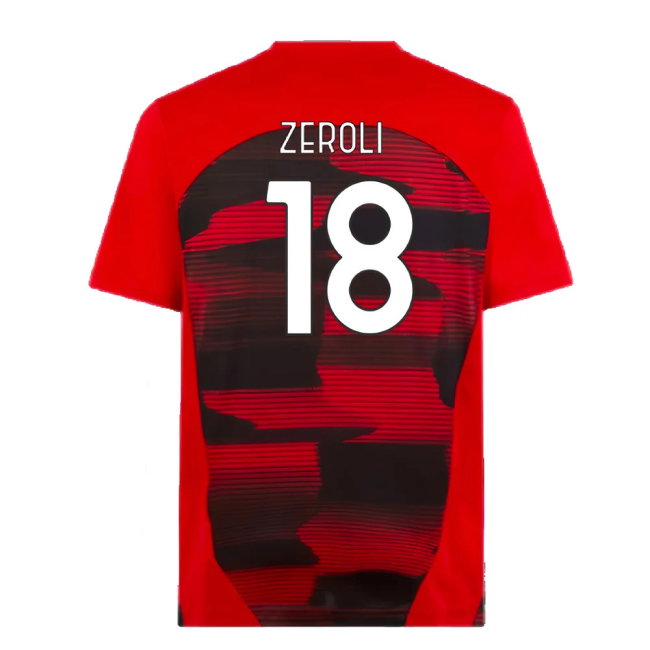 2024-2025 AC Milan Prematch SS Shirt (Red) (Zeroli 18)