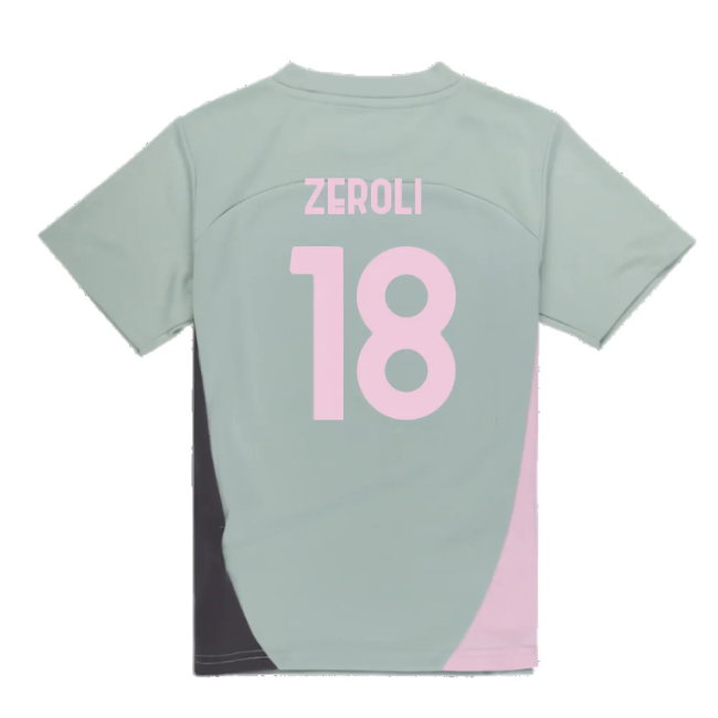 2024-2025 AC Milan Training Shirt (Green Fog) - Kids (Zeroli 18)