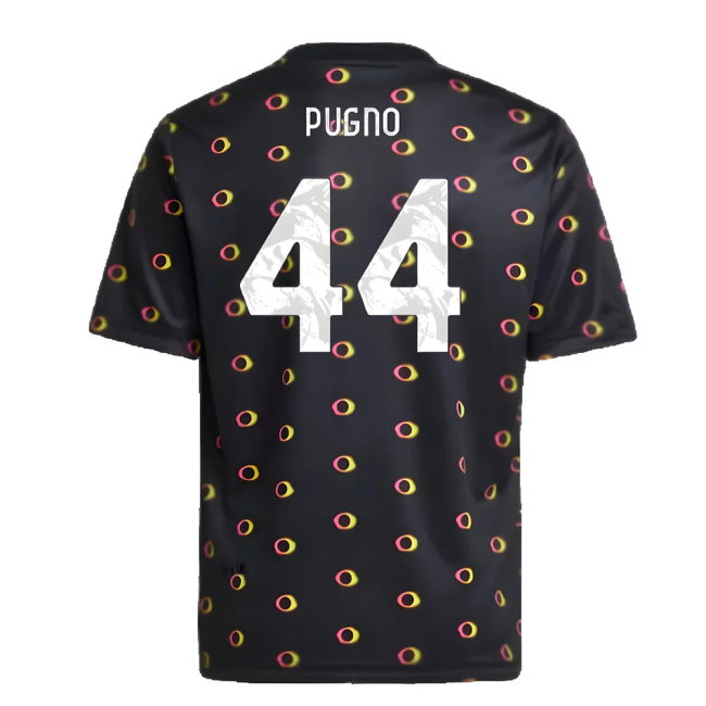 2024-2025 Juventus Pre-Match Shirt (Black) - Kids (Pugno 44)