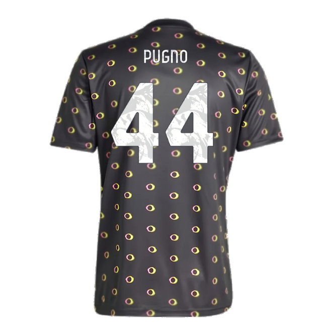 2024-2025 Juventus Pre-Match Shirt (Black) (Pugno 44)