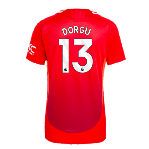 2024-2025 Man Utd Authentic Home Shirt (Womens) (Dorgu 13)