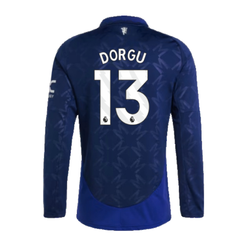 2024-2025 Man Utd Long Sleeve Away Shirt (Dorgu 13)