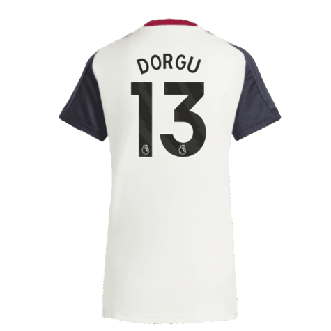 2025 Man Utd Training Jersey (Off White) - Womens (Dorgu 13)