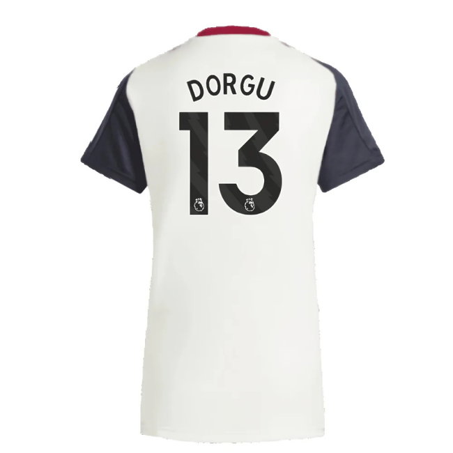 2025 Man Utd Training Jersey (Off White) - Womens (Dorgu 13)